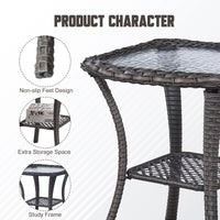 8 Pieces Patio Furniture Sets with Swivel Rocking Chairs,High-Back Rattan Patio Outdoor Conversation Set with 2-Seat Sofa & Coffee Table for Porch Deck Backyard Poolside