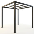 Aluminum Pergola Built for Outdoor Living, 8 Ft x 8 Ft, Matte Black Powder Coat, Easy Assembly